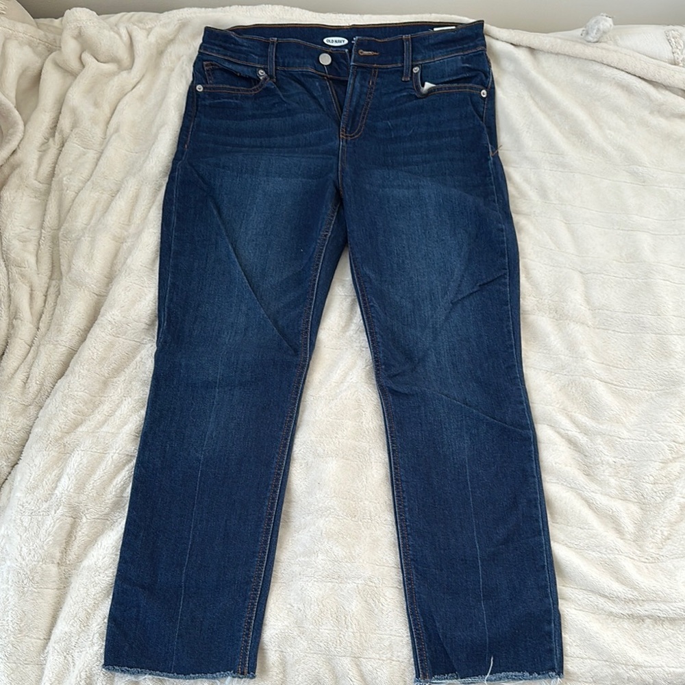 Old Navy Blue Straight Leg Jeans Classic Denim